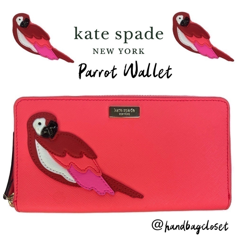 Kate Spade Parrot Talk The Talk Wallet - Picture 2 of 9